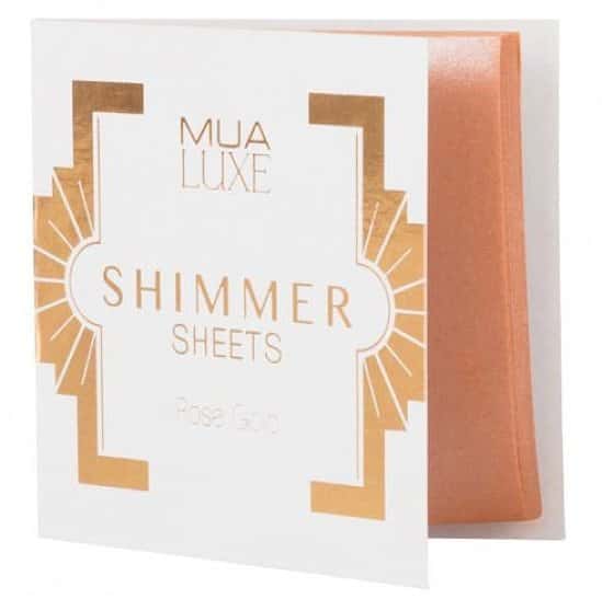 SAVE 50% OFF MUA Luxe Shimmer Sheet Rose Gold!