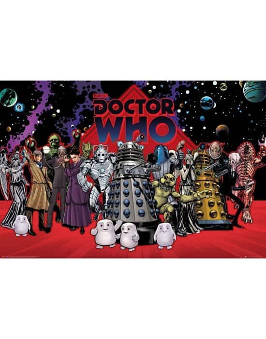 SAVE 50% OFF DOCTOR WHO COMPILATION MAXI POSTER!