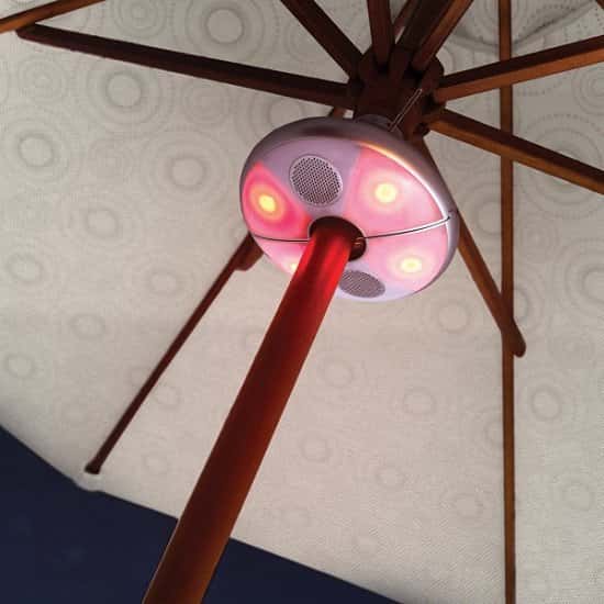 SAVE 40% on this Bluetooth LED Parasol Speaker!