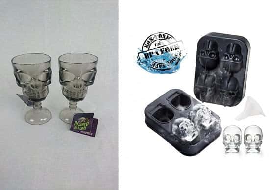WIN - 3D Skull Ice Mould & Skull Glasses