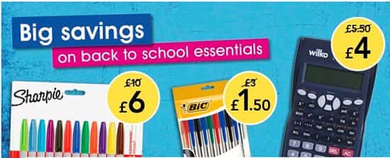 SAVE on Back to School Essentials at Wilkos!