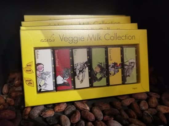 We love the beautiful packaging of this miniature vegan chocolate gift selection