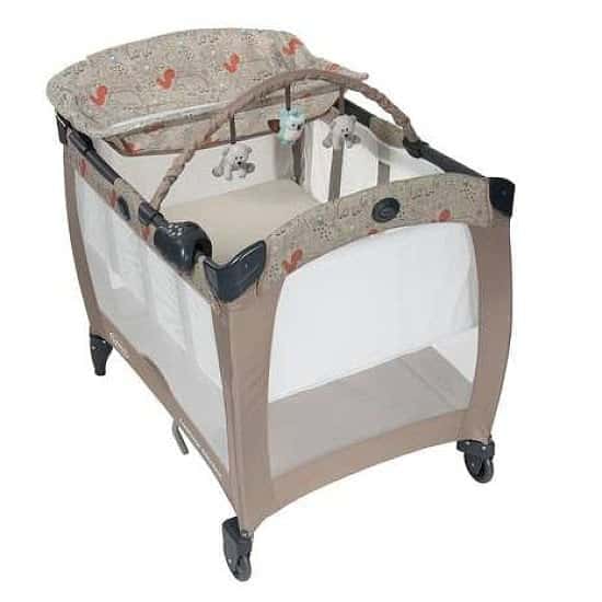 SAVE 30% OFF Graco Contour Electra Travel Cot in Woodland Walk!