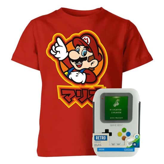 OVER 60% OFF this Nintendo Kids tee with Gameboy Lunch Box!