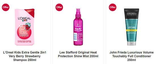 3 for 2 on selected Haircare & Hair Accessories including Tangle Teezer!