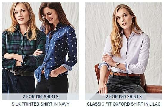 New Season Women’s Shirts Now 2 For £80!