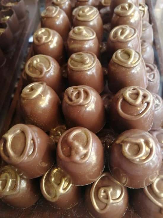We love to bring you unique delights such as these beautiful golden Chinese 5 Spice Pralines!
