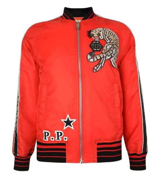 SAVE OVER £1300 on this PHILIPP PLEIN We Are One Bomber Jacket!