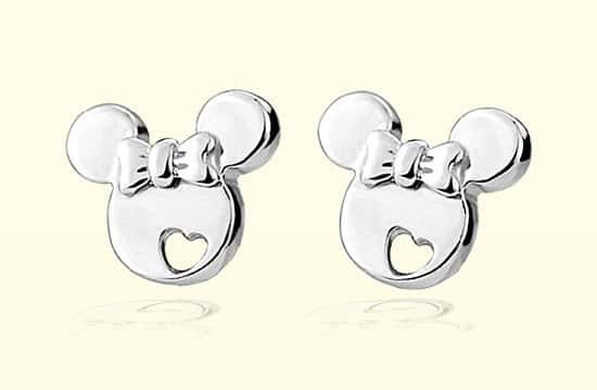 WIN – Sterling Silver Minnie Mouse Earrings