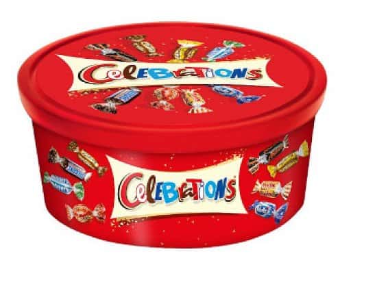 WIN - Tub of Celebrations Chocolates 650g