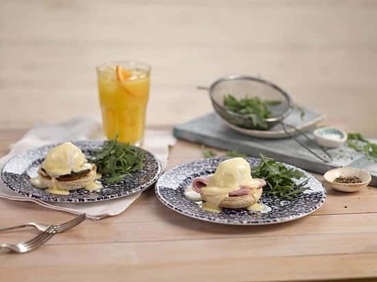 Eggs Benedict and mushroom Benedict are now available in half-size portions - Get to your local!