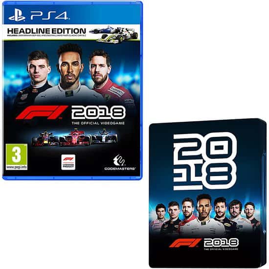 SALE- F1 2018 HEADLINE EDITION - WITH ONLY AT GAME STEELBOOK