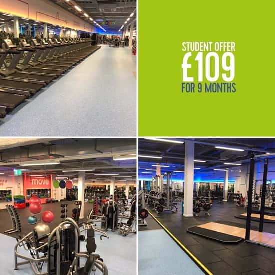 Student Membership Live at the new look Nottingham City Gym