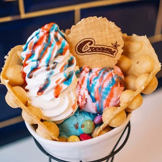Kapow! Have you tried taking a pop at one of our Bubble Pop Waffles yet?!