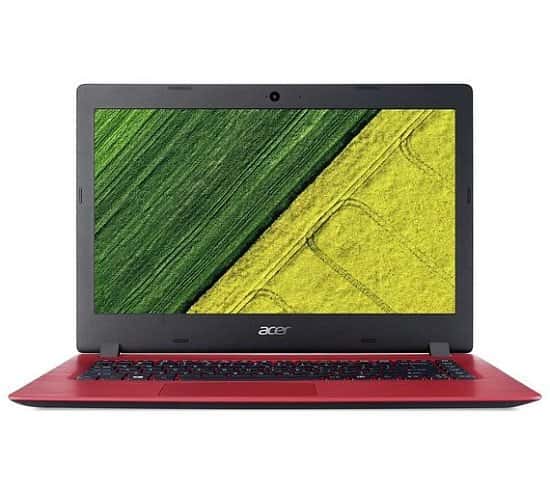 SAVE - Acer Aspire 1 14 Inch Celeron 4GB 32GB Laptop - Red
