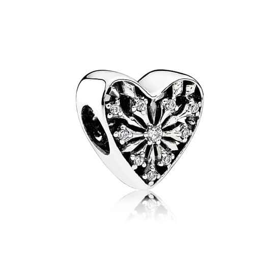 SAVE 42% - FROSTED HEART CHARM!