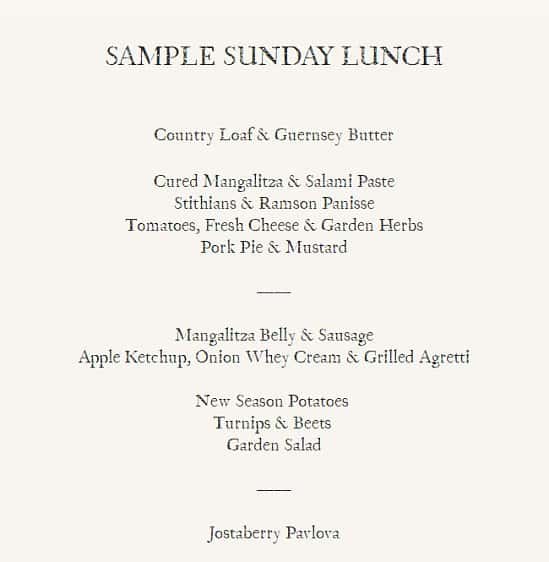 Come and sample our sunday lunch menu!