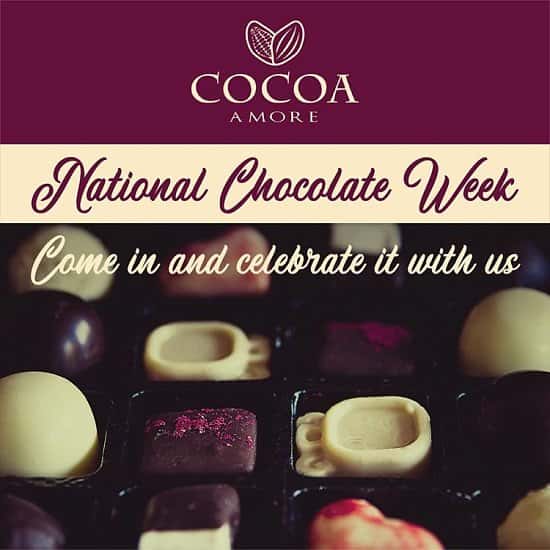 It's National Chocolate Week! Come in and celebrate it with us