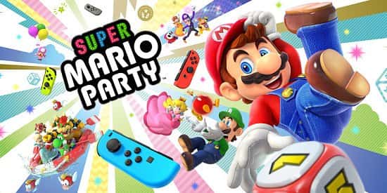 SAVE- NINTENDO SWITCH NEON WITH SUPER MARIO PARTY