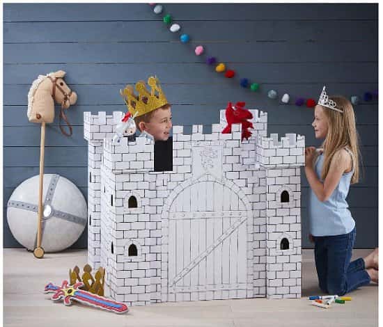 OFFERS FOR HALF TERM - Colour In Cardboard Castle Playhouse!