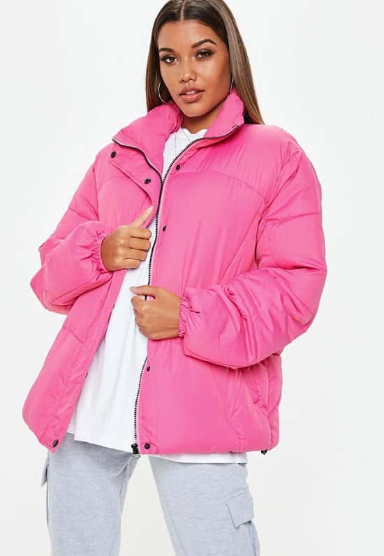 SAVE £23.00 - pink ultimate oversized puffer jacket!