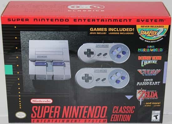 COOL XMAS GIFTS - SUPER NINTENDO ENTERTAINMENT SYSTEM CLASSIC EDITION £69.99!