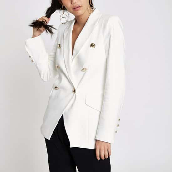 SALE ITEMS - White double breasted tux jacket!