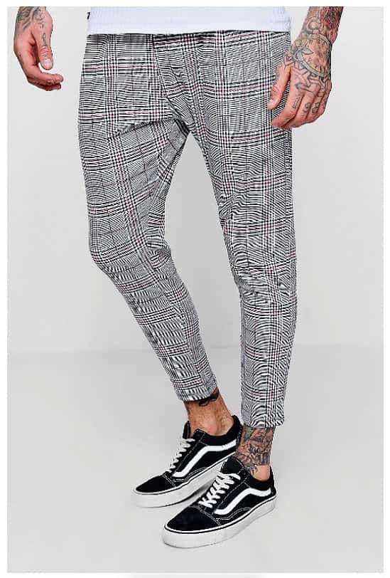 20% OFF - Prince Of Wales Red Check Smart Jogger!