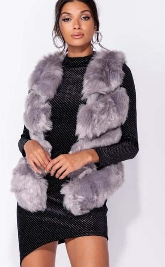 FAUX FUR  GILET NOW WITH 25% OFF!