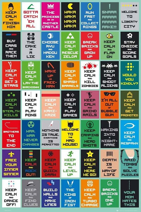 SALE: SAVE £2.99 - KEEP CALM GAMING NEW MAXI POSTER!