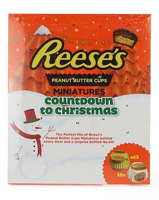 NEW - Reese's Peanut Butter Cups Miniatures Countdown to Christmas Advent Calendar, £5.00!