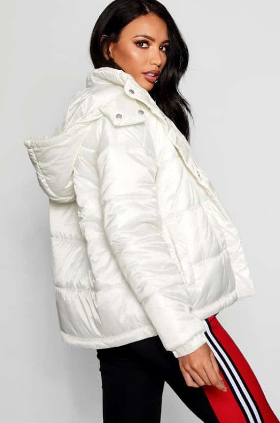 GET 37% OFF - Hooded Cire Puffer Jacket!