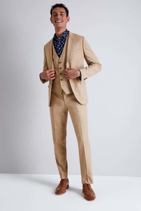 BIG CLEARANCE - Moss London Skinny Fit Cappuccino Suit!