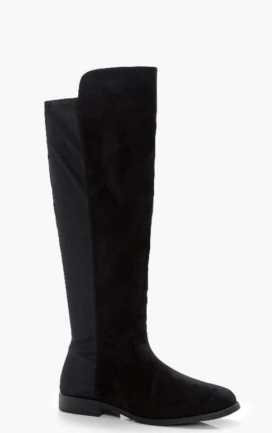 SALE, SAVE 30% - Stretch Back Flat Knee High Boots!