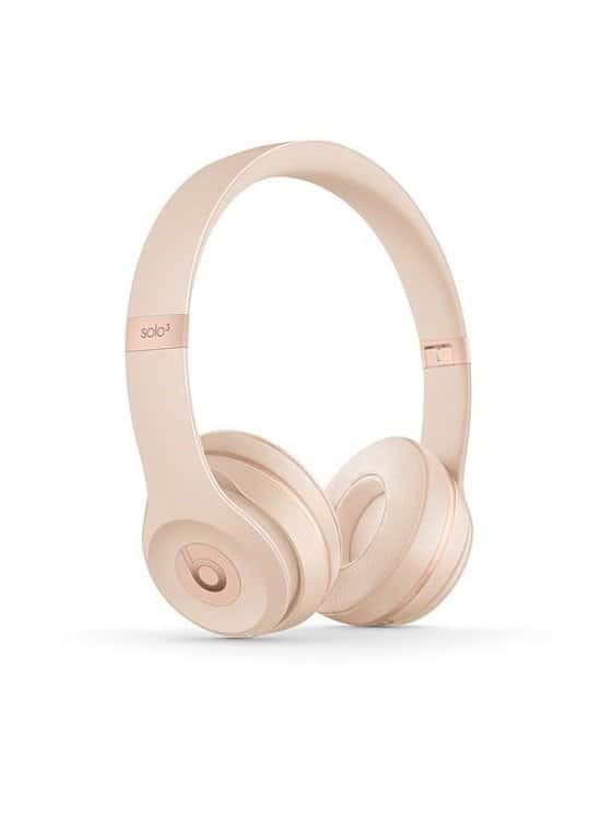 SALE, GET £100.00 OFF - Beats by Dr Dre Solo 3 Wireless Matte Gold Headphones: Icon Collection!