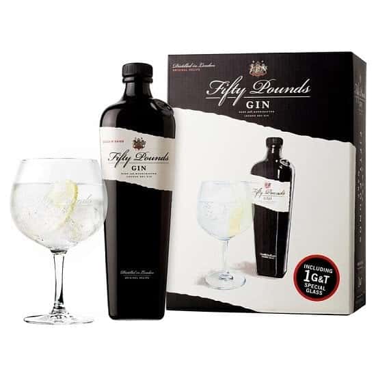 Fifty Pounds - Gin Single Glass Pack: £35.85!