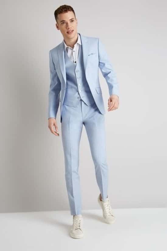 HUGE WINTER SALE - Moss London Skinny Fit Glacier Blue Suit!