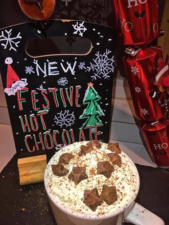 OUT NOW: our brand new Festive Hot Chocolates, only £3.50 each!