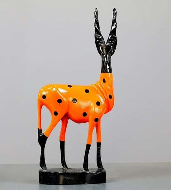 SHOP ONLINE - Wooden Antelope Mid Century Ornament £25.00!