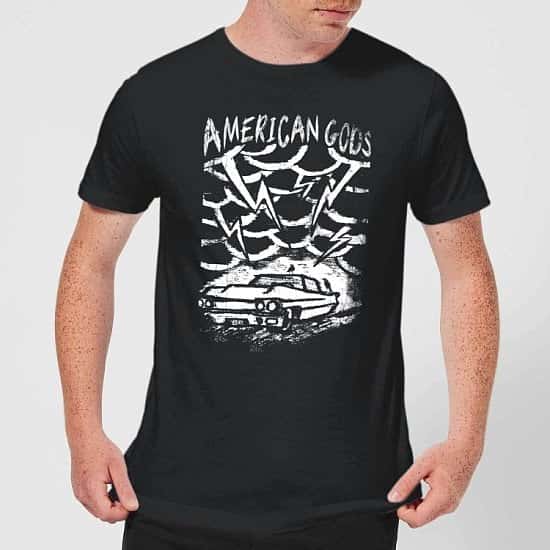 Save on the Tee of the Week- American Gods Car Storm T-Shirt