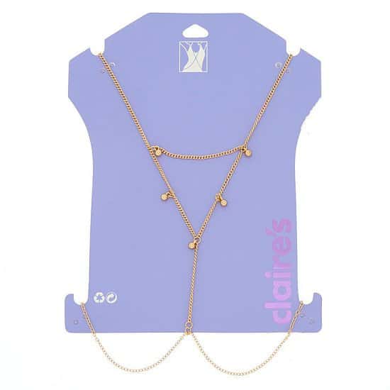 SALE, SAVE ON BODY ACCESSORIES - Gold Beaded Body Chain!