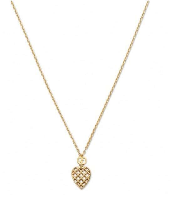 Save- Gucci Diamantissima 18ct Yellow GoldHeart Pendant with Chain