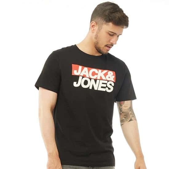 UP TO HALF PRICE OR LESS ON T-SHIRTS - JACK AND JONES Originals Mens Troll T-Shirt Premium Black!