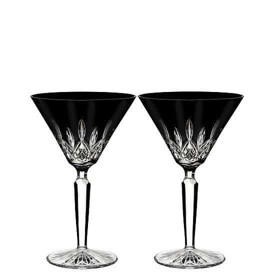 SALE, SAVE ON GLASSWARE - Lismore Black Martini (Set of 2)!