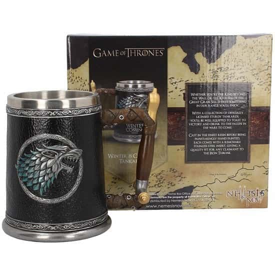 SALE, SAVE £10.00 + AN EXTRA 30% OFF - Game of Thrones Winter is Coming Tankard!