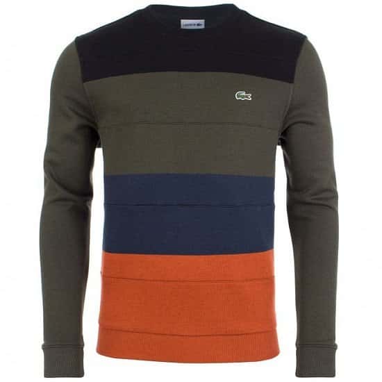 GET UP TO 40% OFF LACOSTE - LACOSTE Colour Block Sweat!