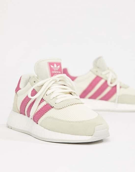 SALE, GET 50% OFF - adidas Originals I-5923 Trainers In White And Pink!