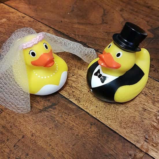BRIDE AND GROOM RUBBER DUCK SET £10.00