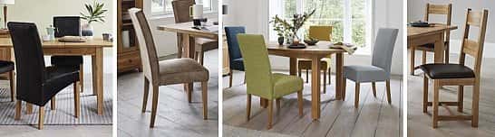 SAVE £300.00 - California Extending Round Table and 4 Fabric Chairs!