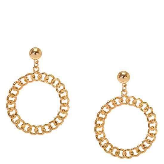 SALE - Gold Circle Drop Earrings!